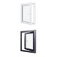 Fenêtre PVC - LxH 700x900 mm -Triple Vitrage - Bicolore blanc int/anthracite ext-poignée à droite