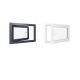 Finestra in PVC - LxH 900x600 mm - Triplo vetro - Maniglia interna bicolore bianco/esterna antracite - Maniglia sinistra