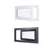 Finestra in PVC - LxH 900x500 mm - Triplo vetro - Interno bicolore bianco/esterno antracite - Maniglia a destra