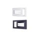 Finestra in PVC - LxH 700x400 mm - Triplo vetro - Interno bicolore bianco/esterno antracite - Maniglia destra