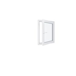 Finestra in PVC - LxH 700x900 mm - Triplo vetro - Bianco - Maniglia sinistra