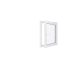 Finestra in PVC - LxH 700x900 mm - Triplo vetro - Bianco - Maniglia sinistra