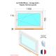 Fenêtre PVC - LxH 1100x700 mm -Triple Vitrage - Blanc -poignée à gauche