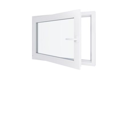Fenêtre PVC - LxH 1000x700 mm -Triple Vitrage - Blanc -poignée à droite Fenêtre PVC - LxH 1000x700 mm -Triple Vitrage - Blanc -poignée à droite