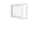 Finestra in PVC - LxH 900x700 mm - Triplo vetro - Bianco - Maniglia destra