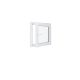 Finestra in PVC - LxH 700x700 mm - Triplo vetro - Bianco - Maniglia sinistra