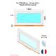Finestra in PVC - LxH 1200x600 mm - Triplo vetro - Bianco - Maniglia sinistra