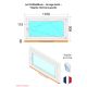Fenêtre PVC - LxH 1100x600 mm -Triple Vitrage - Blanc -poignée à gauche