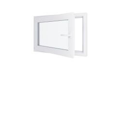 Finestra in PVC - LxH 900x600 mm - Triplo vetro - Bianco - Maniglia destra
