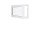 Finestra in PVC - LxH 900x600 mm - Triplo vetro - Bianco - Maniglia destra