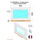 Finestra in PVC - LxH 900x600 mm - Triplo vetro - Bianco - Maniglia destra