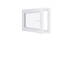 Finestra in PVC - LxH 800x600 mm - Triplo vetro - Bianco - Maniglia destra
