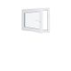 Finestra in PVC - LxH 800x600 mm - Triplo vetro - Bianco - Maniglia destra