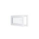 Fenêtre PVC - LxH 900x500 mm -Triple Vitrage - Blanc -poignée à droite