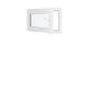 Finestra in PVC - LxH 800x500 mm - Triplo vetro - Bianco - Maniglia destra