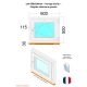 Fenêtre PVC - LxH 600x500 mm -Triple Vitrage - Blanc -poignée à gauche