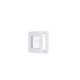 Finestra in PVC - LxH 500x500 mm - Triplo vetro - Bianco - maniglia destra