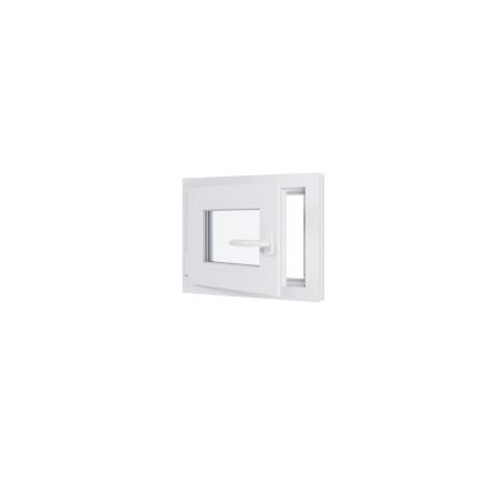 Fenêtre PVC - LxH 500x400 mm -Triple Vitrage - Blanc -poignée à droite Fenêtre PVC - LxH 500x400 mm -Triple Vitrage - Blanc -poignée à droite