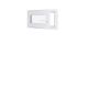 Finestra in PVC - LxH 700x400 mm - Triplo vetro - Bianco - Maniglia destra