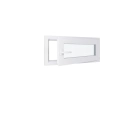 Finestra in PVC - LxH 900x400 mm - Triplo vetro - Bianco - Maniglia sinistra