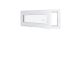 Fenêtre PVC - LxH 1000x400 mm -Triple Vitrage - Blanc -poignée à droite