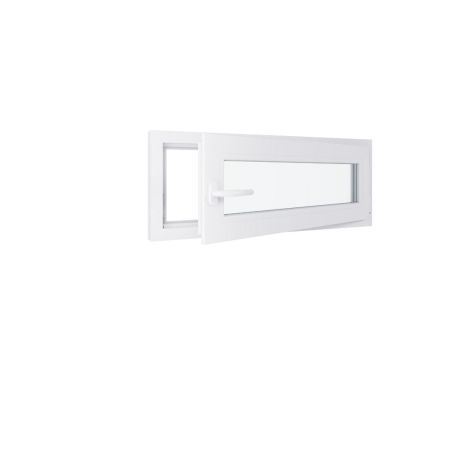 Fenêtre PVC - LxH 1000x400 mm -Triple Vitrage - Blanc -poignée à gauche Fenêtre PVC - LxH 1000x400 mm -Triple Vitrage - Blanc -poignée à gauche