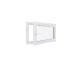 Finestra in PVC - LxH 1200x600 mm - Triplo vetro - Bianco - Maniglia sinistra