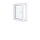 Finestra in PVC - LxH 800x800 mm - Triplo vetro - Bianco - Maniglia destra