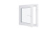 Fenêtre PVC - LxH 900x900 mm -Triple Vitrage - Blanc -poignée à droite