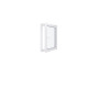 Finestra in PVC - LxH 800x1000 mm - Triplo vetro - Bianco - Maniglia sinistra